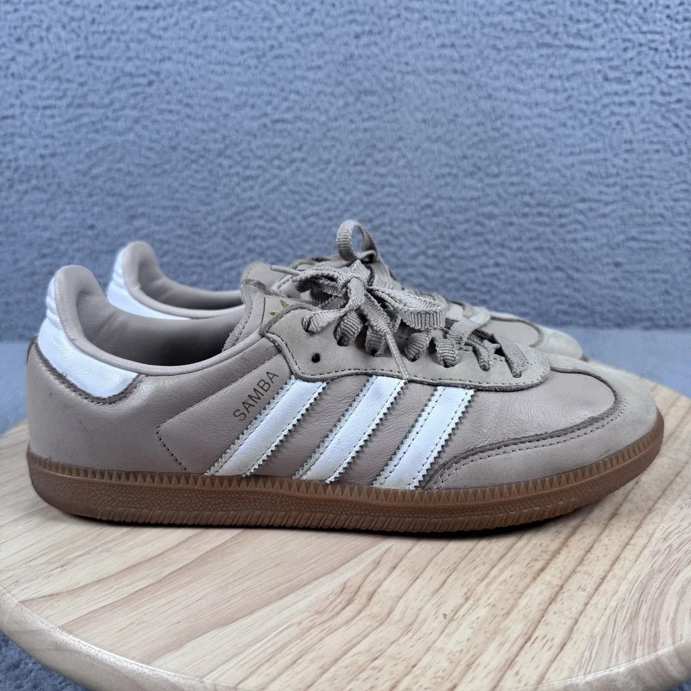 Adidas Samba OG Womens Shoes Wonder Taupe Cloud White IE6523 Size 8